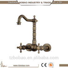 Old Fashion Double Handles Wall Mounted UPC China Kitchen Faucets Gold Kitchen Faucets Black Kitchen Faucets China Supplier