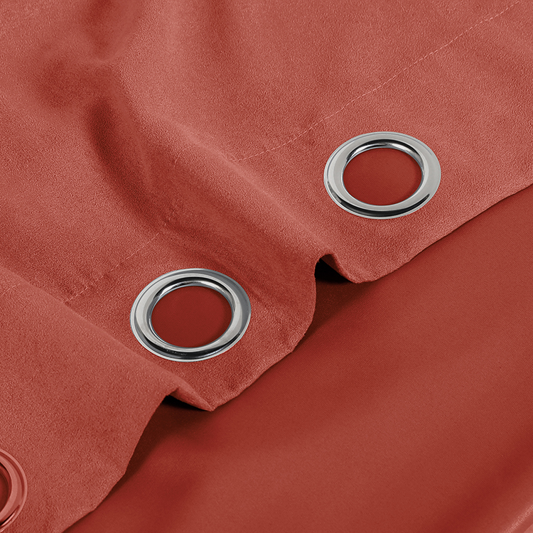 High quality luxury custom solid pattern yarn dyed red velvet curtain