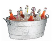 Large size Oval Galvanised Steel Tubs Party beer ice bucket cooler