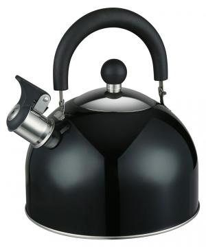 Household Painting Black Whistling Kettle
