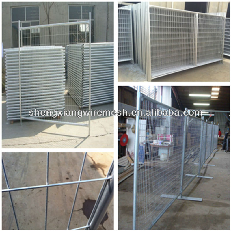 Galvanized temporary fence or movable fence (best price) Factory verifid by ISO and TUV Rheinland