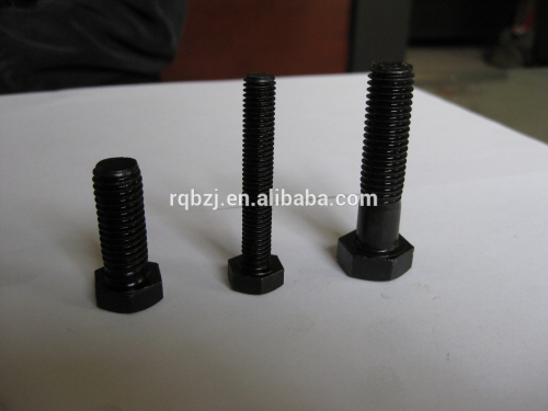 black color and blue and white color hex bolts