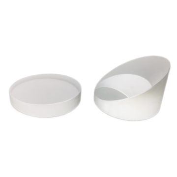 Manufacturer Optical Glass CaF2 Round Wedge Prisms 400-700nm