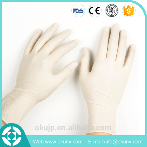 Custom disposable latex gloves medical, latex examination gloves malaysai