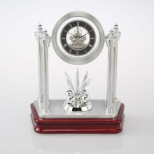Mini Metal Skeleton Clock with rotating pendulum K5003S