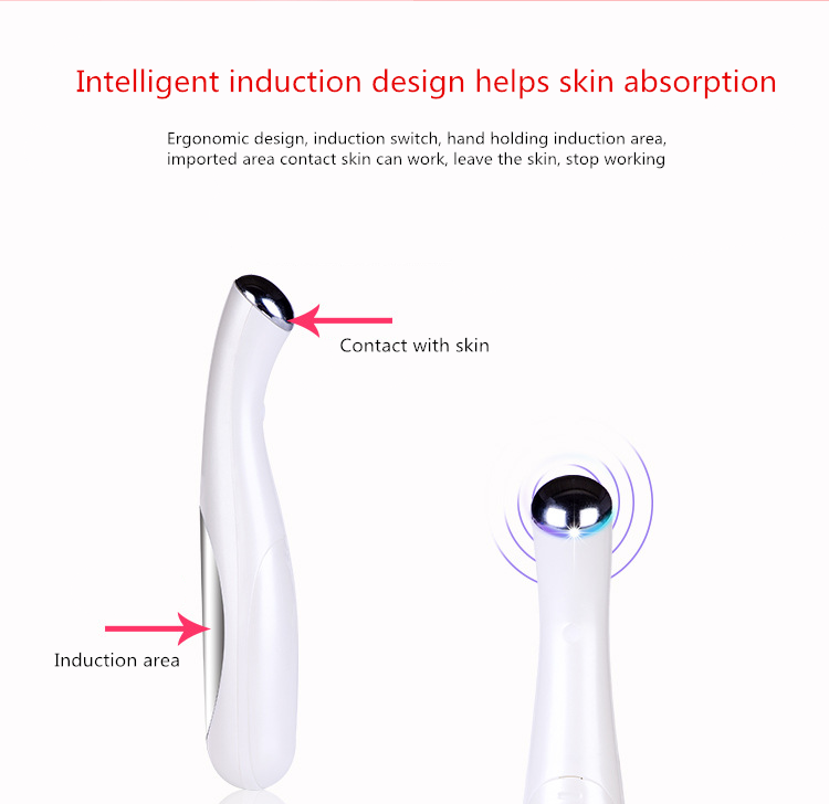 Eye Massage Stick Eyes Wrinkle Removing Pen Black Eye Massage Instrument Vibration Beauty Pen White