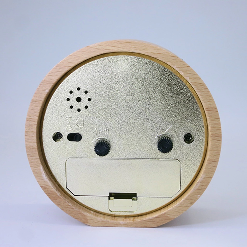 92mm Wooden Alarm Clock Hotel Table Clock