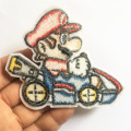 Cartoon embroidery patches iron on stripes thermo