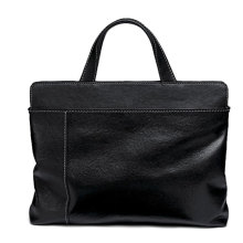 Leather Business Travel File Document Briefcase Portfolio Bag