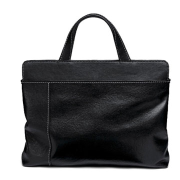 Leather Business Travel File Document Briefcase Portfolio Bag