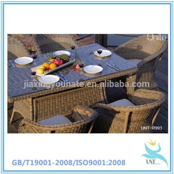 Outdoors rattan balcony chairs and tables set--7pcs rattan chairs and tables set