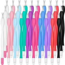 Customizable Rubber Tipped Plastic Handle Nail Art Tool - Cuticle Pusher