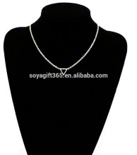 Gold Triangle Jewelry Geometric Thin Chain Simple Necklace