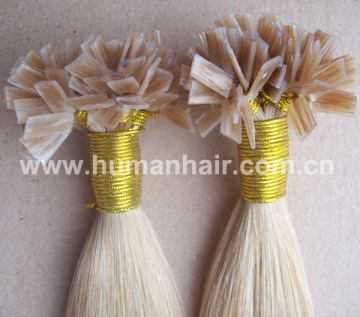 Light Color Falt-Tip Hair Extension
