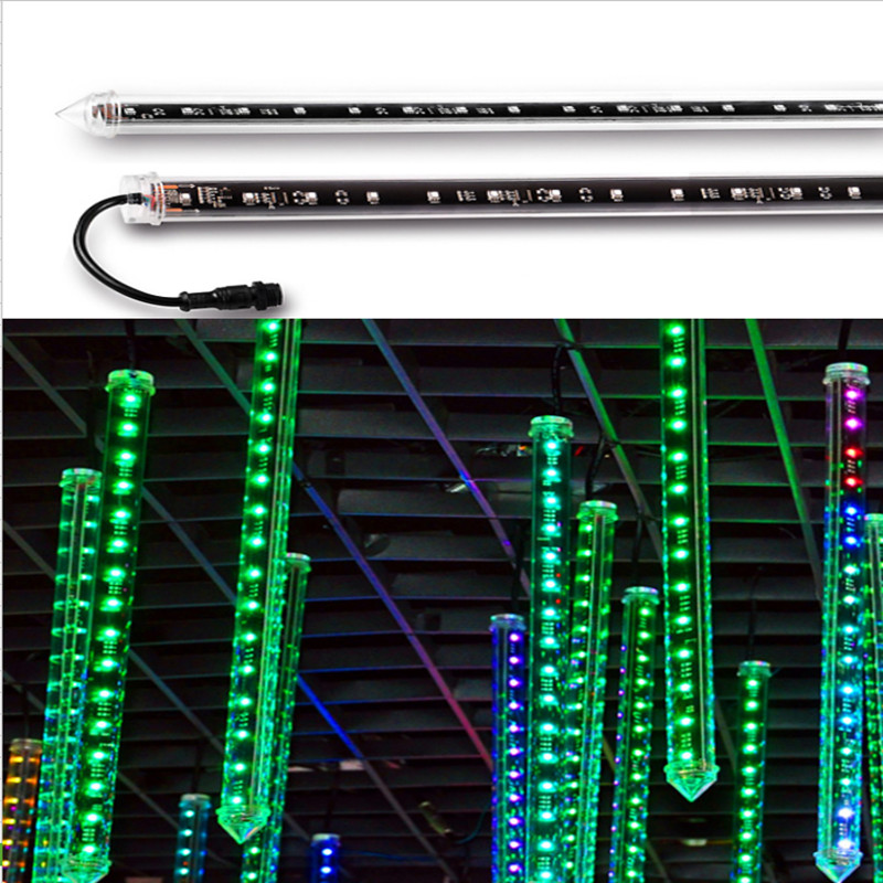 Disco DMX RGB LED tube 3D pie Fixe