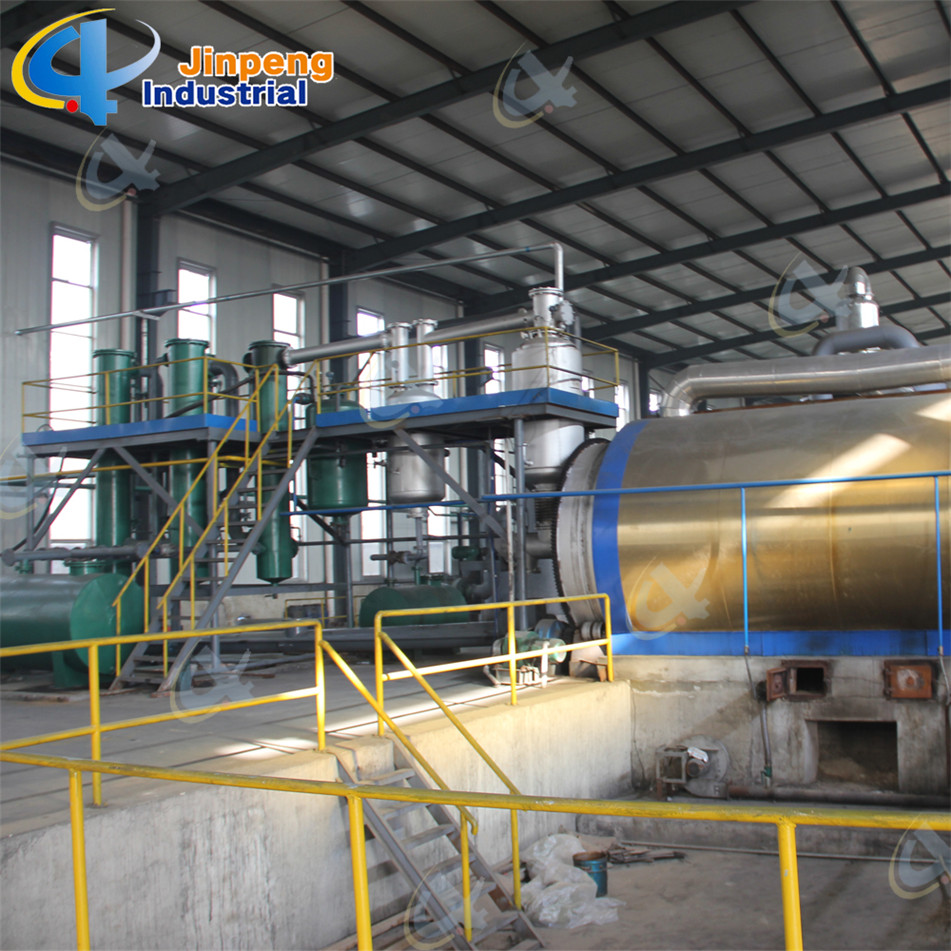 Batch tire plastic pyrolysis plant