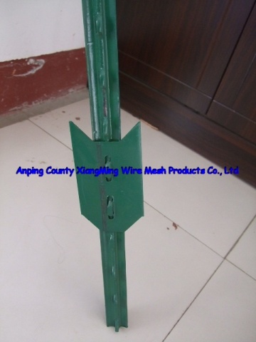 American Steel Studded T Post / Galvanized / Green Paint T Post