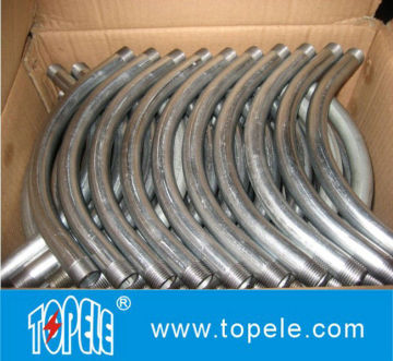 3", 4" 90 Degree / 45 Degree Galvanized Steel Rigid Elbow / Bend Imc Conduit And Fittings