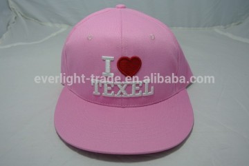 2014 popular 3D embroidery flat visor cap