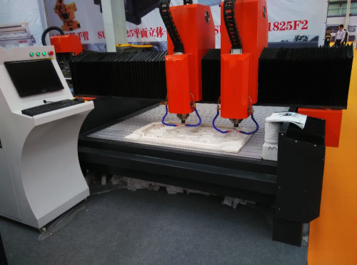 İki Mil 1825 Taş CNC Gravür Router Makinesi