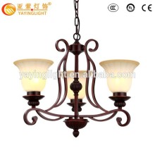 Modern Continental antique glass chandelier, creative decorative wrought iron chandelier