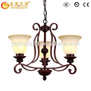 Modern Continental antique glass chandelier, creative decorative wrought iron chandelier