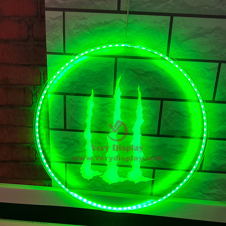 شاشة شعار LED الخلفية Monster