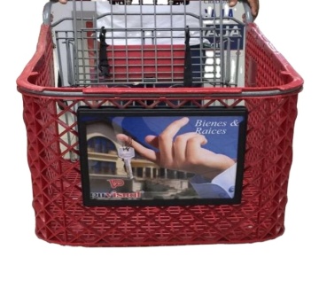 Shopping Cart Frame for Grocery Ads - 11x8 Inch Snap Frame