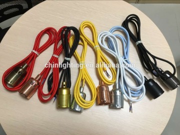 Lighting accessories hanging lighting cord e27 hanging pendant lamp holder