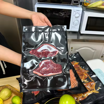 Zip tear notch top standing up barrier aluminum foil packing pouches