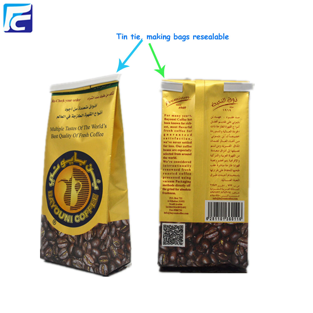 Tin Tie Coffee Bag