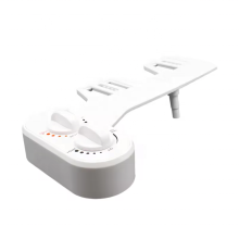 Adjustable Water Temperature Control Toilet Bidet Attachment with Self-Cleaning Sprayer Nozzle