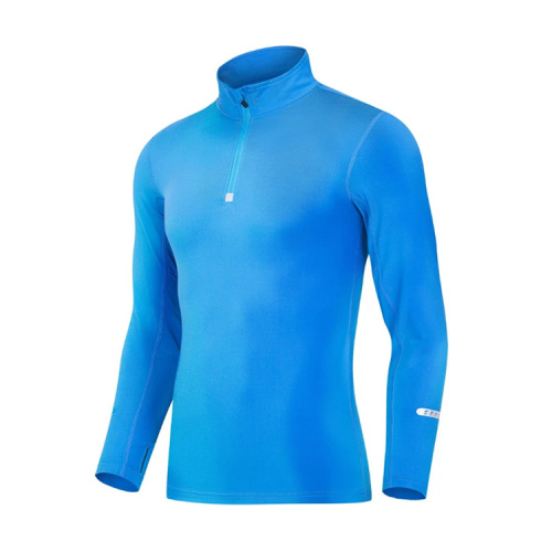 Gym Fitness Clothing Cotton Polyester Plain Mens Sweatshirt Without Hood Supplier