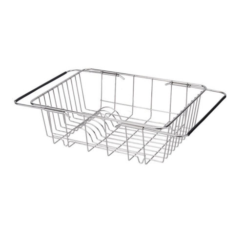 Stainless steel adjustable draining hang baskets