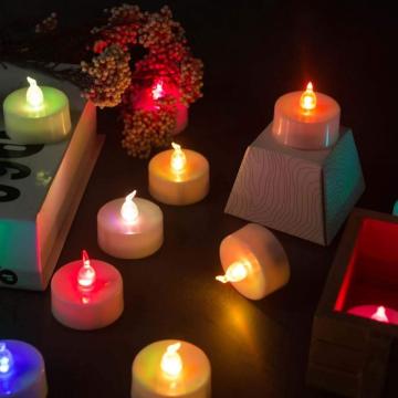 Round led candle/electric candles/mini led tea light candle