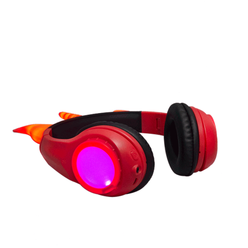 Nouvelle mode filaire oem allume le casque du diable