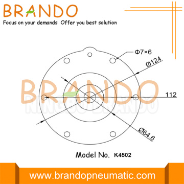 K4502 CA45T RCA45DD 1-1/2 &quot;مجموعة إصلاح غشاء النتريل النبض الألمنيوم