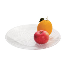 Polycarbonate Round Small Plastic Snack Plate for Dry Fruits