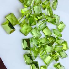 Natural Peridot Rectangular Pure Body Loose Stones