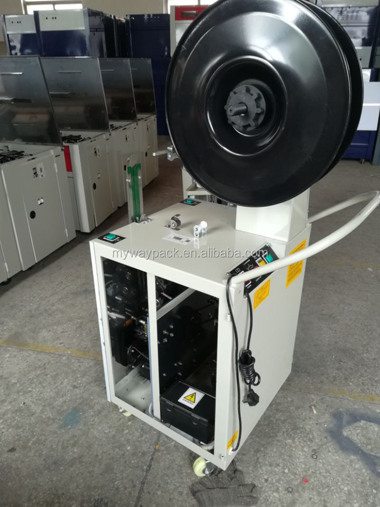 Semi Auto PP Plastic Belt Automatic Steel Pallet Strapping Machine