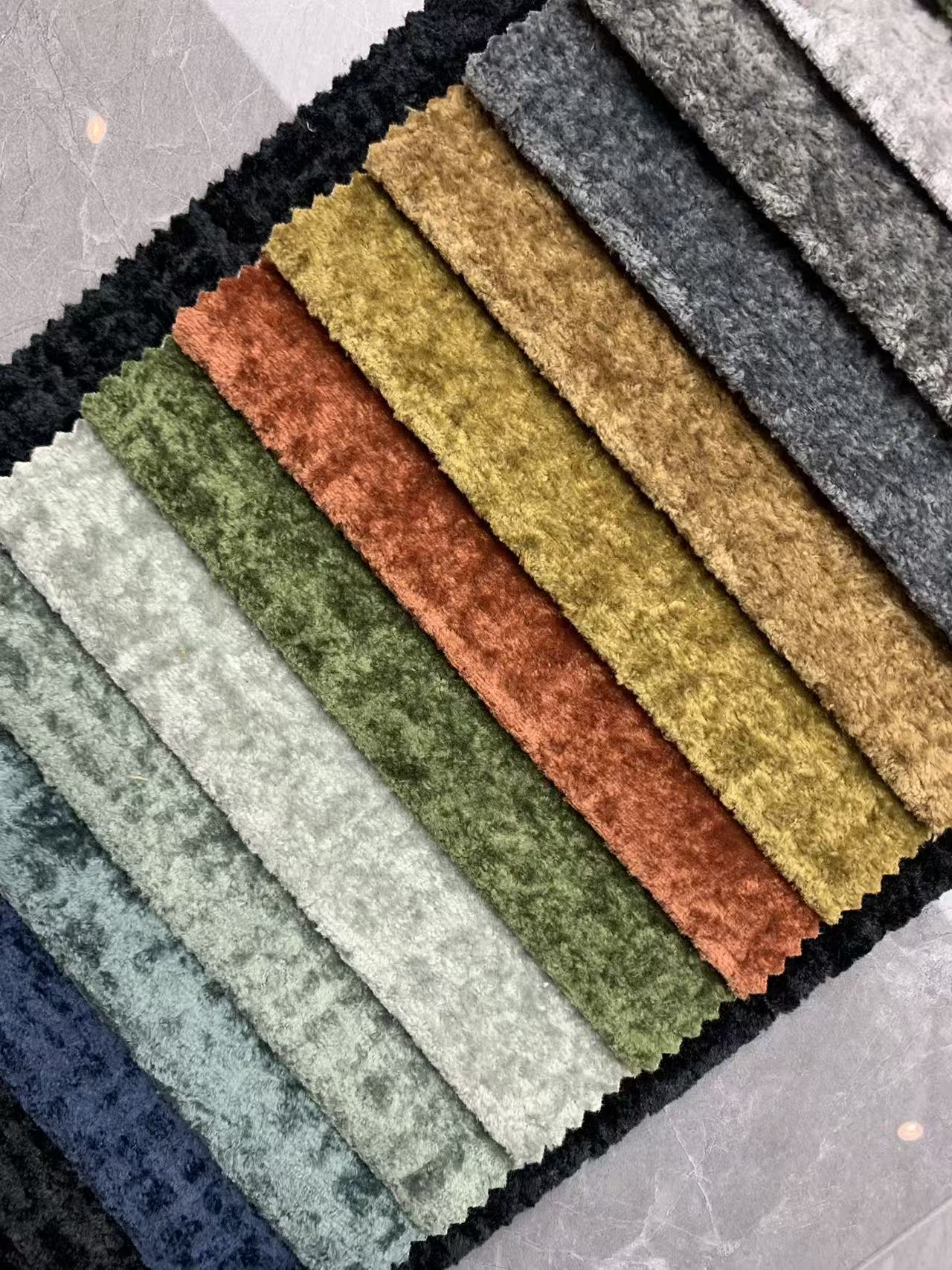 Кадифена ткаенина во крем стил Cream Style Velvet Fabric