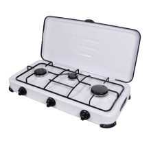 European Three Burner Gas Stove for Commercial Use
