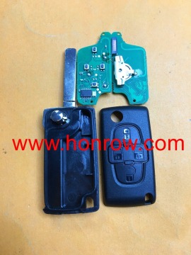 PSA Citroen ASK 4 button flip remote key with VA2 blade 433Mhz PCF7941 chip citroen c4 remote key