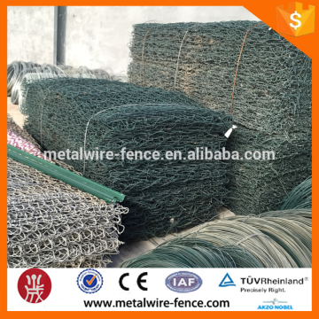 High Zinc Galvanized Gabion Boxes / PVC coated Gabion Baskets/ stone cage (direct factory)