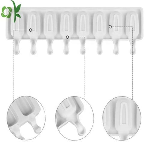 Mini 8 holtes siliconen ijs popvorm