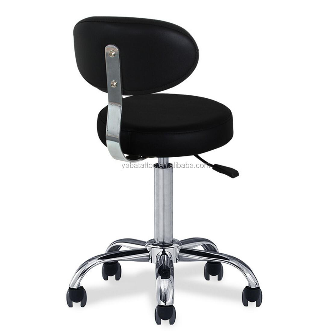 Hydraulic Adjustable Tattoo Salon Rolling Stool Chair Massage Spa Swivel Opt