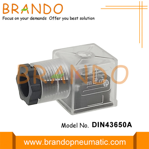 Connecteur d&#39;électrovanne transparent Din43650A DIN43650A