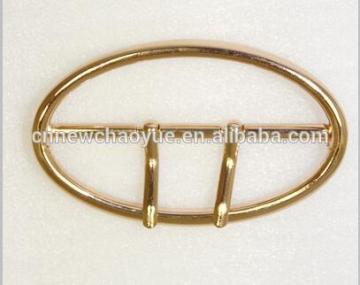 zinc alloy double pin buckle for women belt