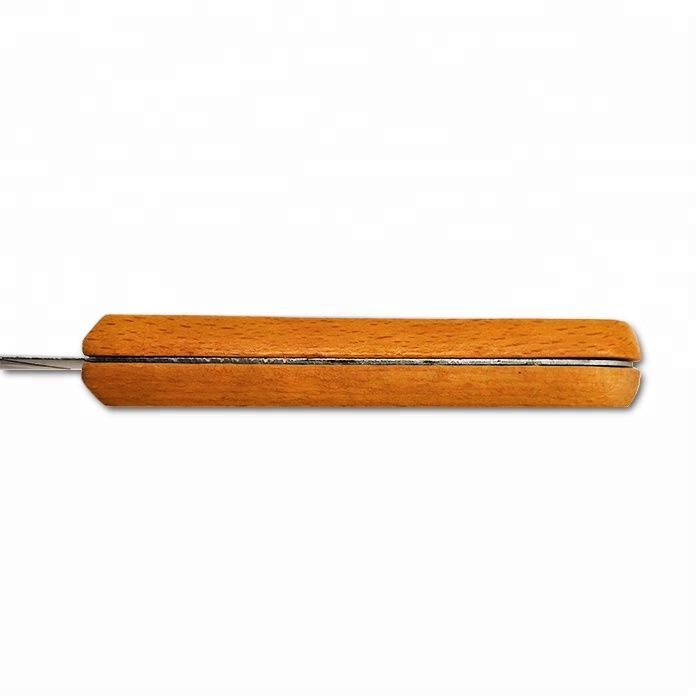 Double clamp beech wooden handle stainless steel wall scraper putty knife