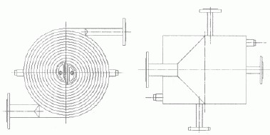 estructura piral de intercambiador de calor de placas piral Plate Heat Exchanger Structure
